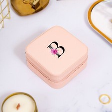 Personalized Travel Jewelry Case,Custom Name Jewelry Box Gift for Mom Bridesmaid