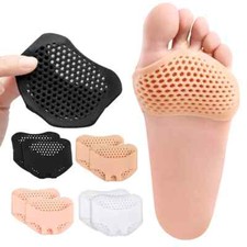 PAIR SILICONE HONEYCOMB FOREFOOT INSOLES HIGH HEEL SHOES PAD TOE SEPARATOR PAI e