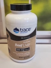 Trace Minerals TM Ancestral Beef Liver 500mg - 180 Capsules Exp 03/2026