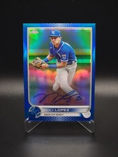TEAM/COLOR MATCH! Nicky Lopez 2022 Topps Chrome Blue Refractor Auto #078/150