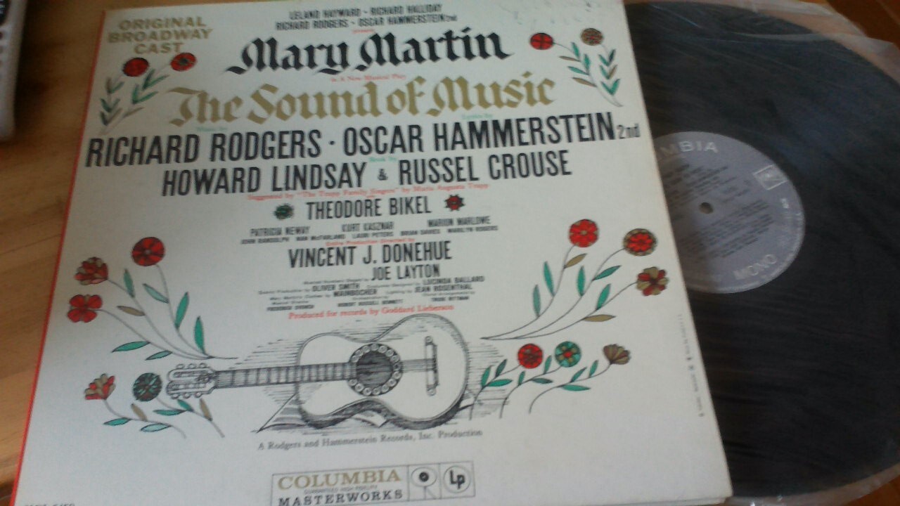 Sound of Music Mary Martin Original Broadway Cast 1959 Columbia KOL ...