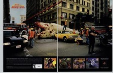 War of the Monsters Playstation PS2 Video Game Art 2002 Vintage Print Ad/Poster