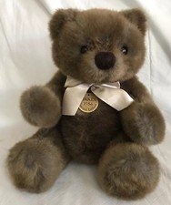 Vintage 13" 1986 DAKIN Brown Jointed BARON Bear Limited Edition With Tag Bow