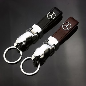 High Quality Zinc Alloy Genuine Leather Key Chain Fit For Mercedes-benz Auto | eBay
