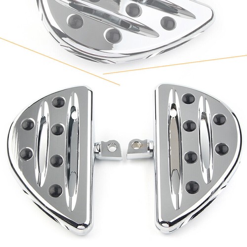 Chrome Motorcycle Footrest Rest Foot Pegs Pedal For Harley Touring FLT FLH