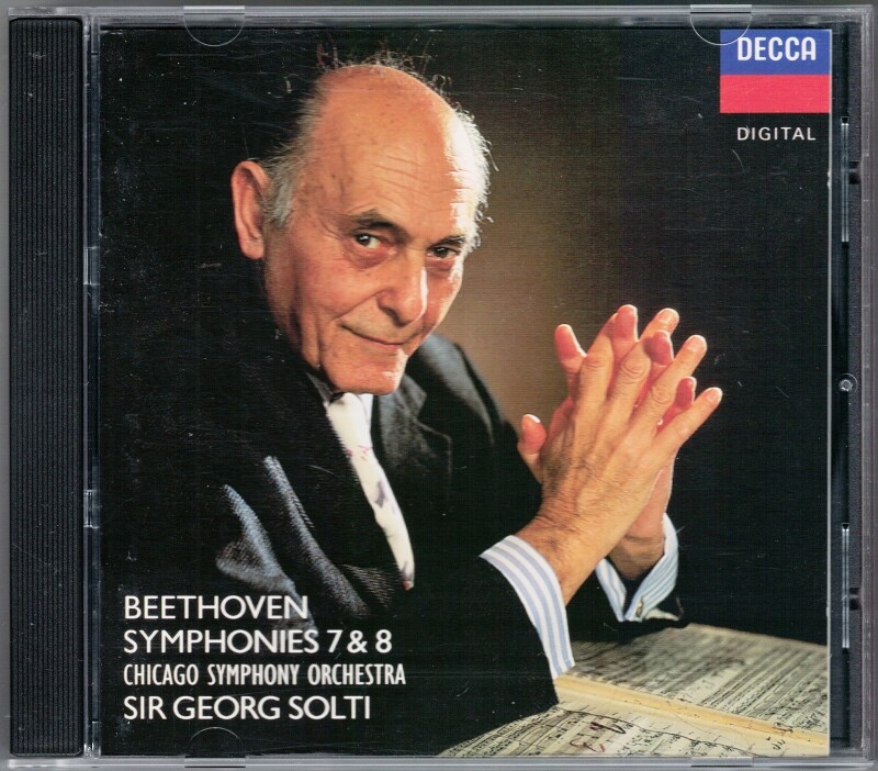 Sir Georg SOLTI: BEETHOVEN Symphony No.7 & 8 DECCA 1990 CD Chicago