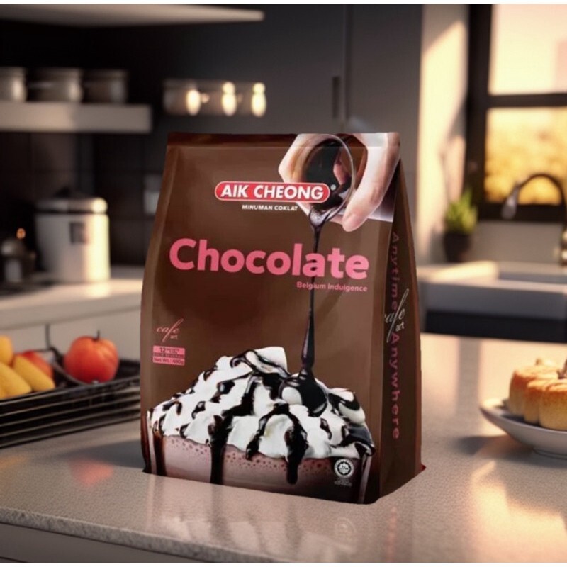 Aik Cheong Sachet drink hot belgium chocolate flavor | eBay
