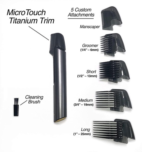 Microtouch Titanium Trim, Haarschneider & Bodytrimmer, kabellos (NEUWERTIG&OVP!) - Bild 8 von 8