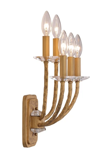 Minka Lavery Atella 5 Light Wall Sconce, Ashen Gold - Picture 5 of 5