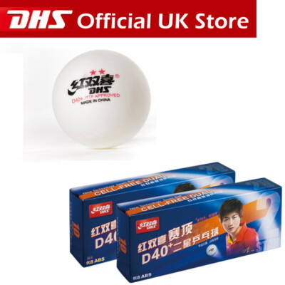 Original DHS 2-Star Tischtennisbälle - Orange - 10er Pack