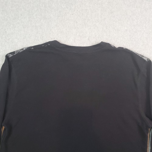 VINTAGE Tapout Men Shirt XL Black American Arrogant Grunge MMA Waffle Knit Y2K - Picture 11 of 12