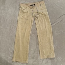 Vintage y2k BCBG MAXAZRIA Velour Wide-Leg Track Pant Size M