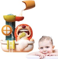 Lion Bath Baby Bath Toy Teeth Brushing Education Bubble Maker Waterfall Bath Toy