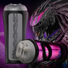 Predator Creature Silicone Textured Adjustable Stroker Men Masturbator Sex Toy
