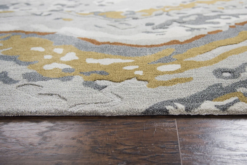 2x8 Rizzy Rugs Gray Wavy Inkblot Shaded Abstract Runner MO575A - Aprx 2' 6" x 8' - Image 2 of 3