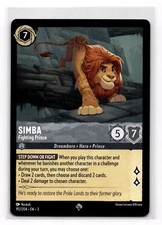 Simba – Fighting Prince 192/204 DISNEY LORCANA Into the Inklands SUPER RARE