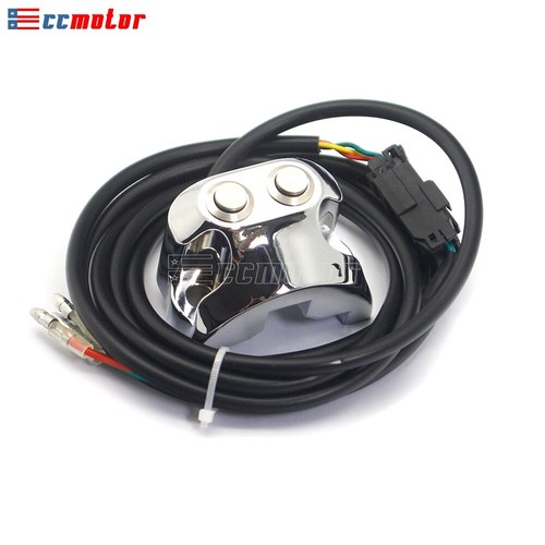 1" Handlebar Switch Air Ride Suspension Control Kit For Harley Dyna Softail VROD - Picture 2 of 11