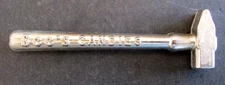VTG SEE's CANDIES CANDY Hammer Toffee Brittle ADVERTISING Silver Tone Metal