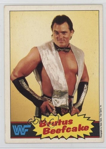 Brutus Beefcake #10 1986 Scanlens WWF card