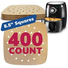 Reli. Disposable Air Fryer 8.5" x 8.5", 8.5"x8.5" Paper - Brown