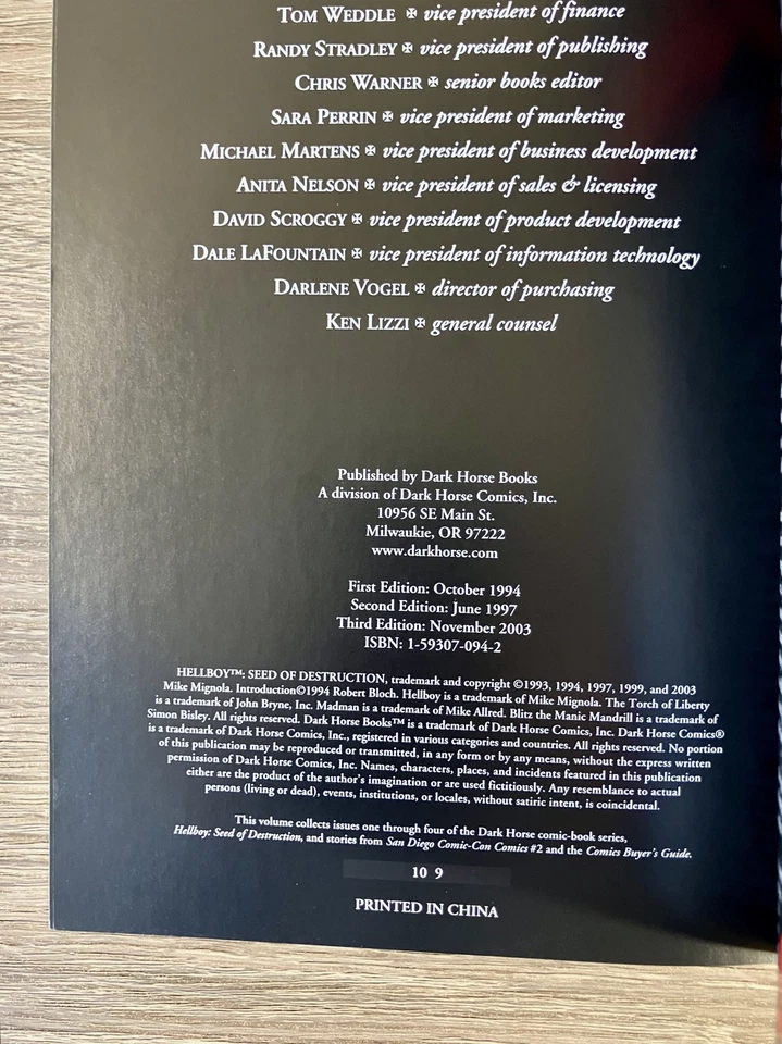Hellboy TPB Lot (2004-10) Vol 1,2,3,&9 - Dark Horse - Mike Mignola - F/VF - Image 3 of 4