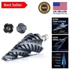 Impact Ready Cobalt Step Drill Bit, 12 Sizes 3/16" - 7/8", Precision Hex Shank