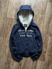 Vintage Abercrombie  Fitch Y2K Faux Fur Glamour Zip Up Hoodie Ifsixwas9 Style