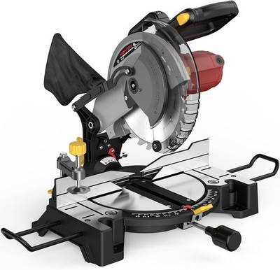 Marvtool 10-Inch Compound Miter Saw 15Amp 5000RPM Single Bevel Power Saw Wood