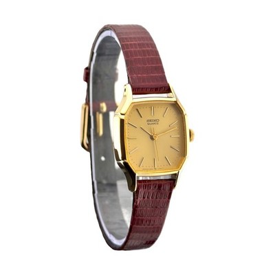 Seiko Vintage Quartz 1421-5660 Gold-Tone Octagon Ladies' Dress Watch