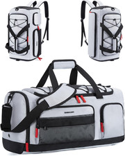 Gym Bag for Women Men, 35L Sports Travel Duffel Bag with Shoe Compartment Anti