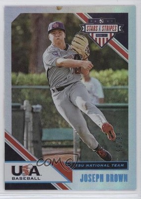 2020 USA Baseball Stars & Stripes Longevity Holo Foil 99/99 Joseph Brown 0j81