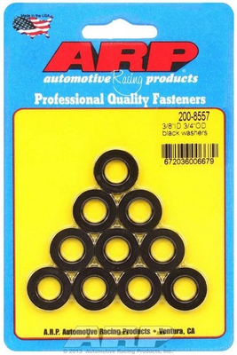 #ad ARP Black Washers 3 8 ID x 3 4 OD 10 200 8557 $22.41