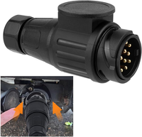 Uraqt AnhäNger Adapter 13 Poliger Stecker AnhäNgerstecker 12V Wasserdicht Auto