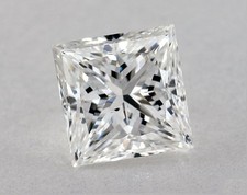 1.01 Carat Cert. GIA Princess Natural Mined Diamond Loose E color SI1 clarity 3623.76 per carat