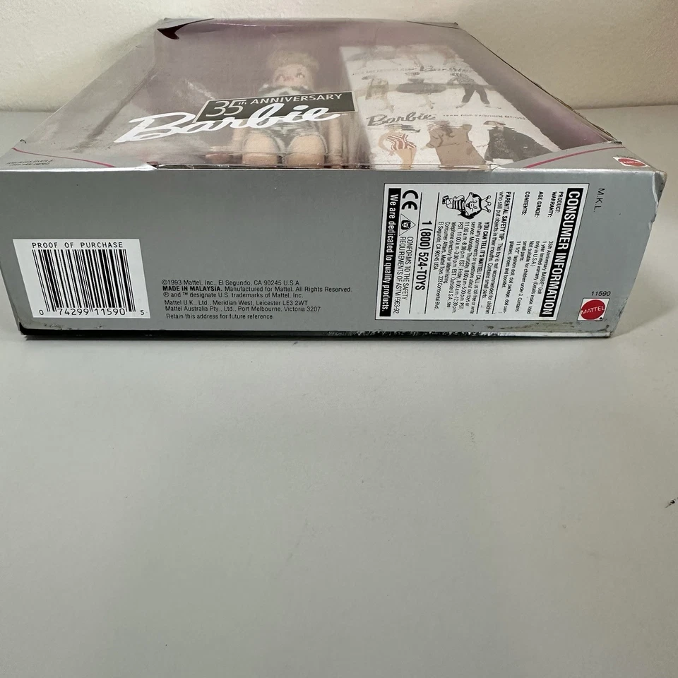 Barbie Ponytail Blonde Doll 35th Anniversary Edition Vintage 1959 Reproduction - Image 3 of 4