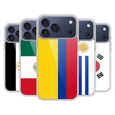 HEAD CASE FOOTBALL WORLD FLAGS GROUP 1 SOFT GEL CASE FOR APPLE iPHONE PHONES - Image 1 of 4