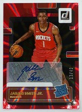 2022 Panini Donruss Jabari Smith Jr. #203 Rated Rookie auto Holo Red Laser /49