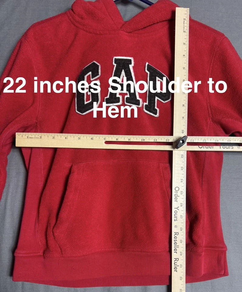 GAP Niños Sudadera con Capucha Niñas L 10 Pullover Polar Clásico Escuela Activo ** Ver Fotos*** Foto 4 de 4