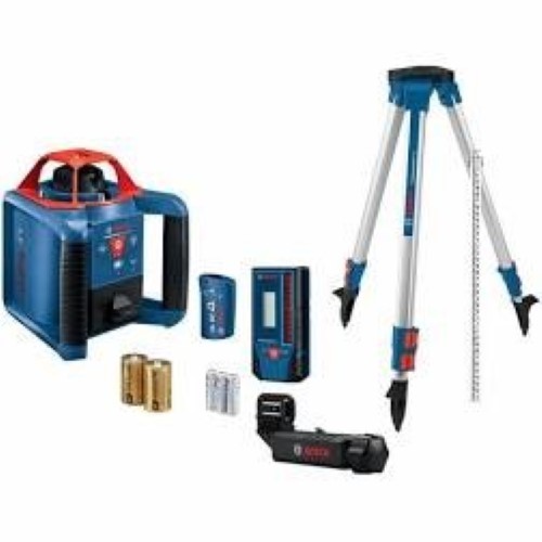 Bosch 1000-ft Red 360-Degree Self-Leveling Rotary Laser Level Kit GR (TRP068019)