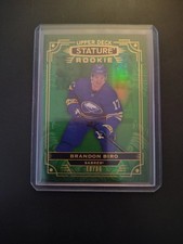 2022 Upper Deck Stature Rookies Photo Variant Green 10/66 Brandon Biro #199 