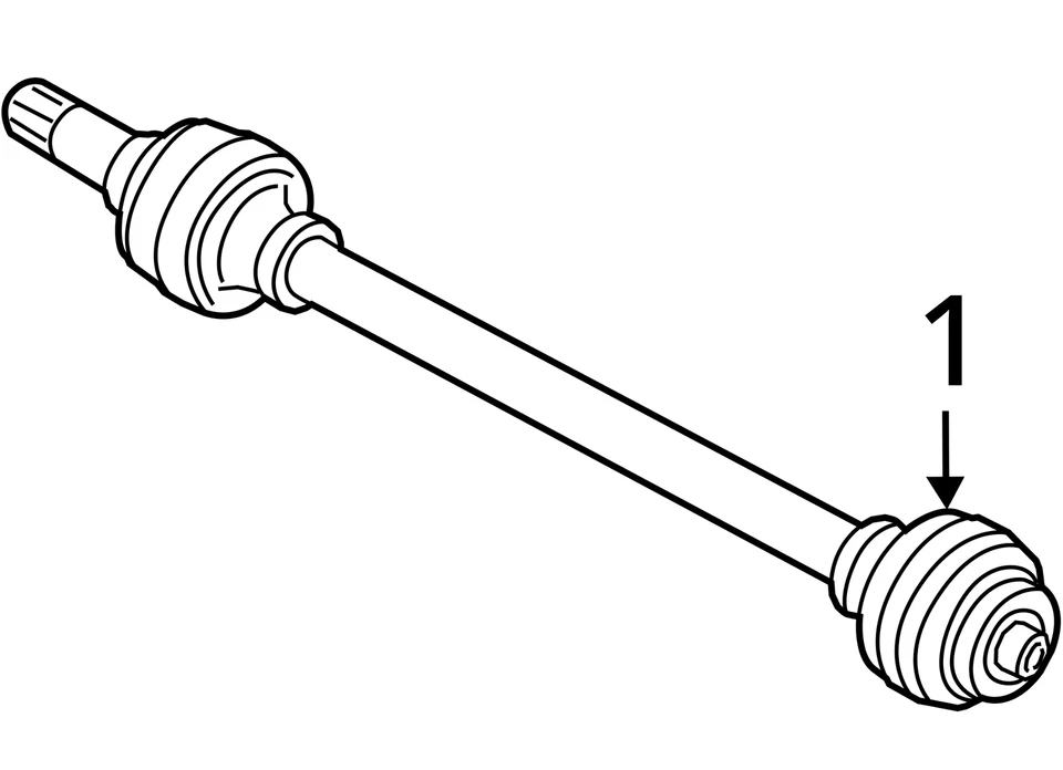 Unidad de montaje de eje CV lado conductor trasero izquierdo BMW M5 F90 2018-2023 OEM Foto 4 de 4