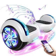 Hoverboard 6.5in Bluetooth Electric Self-Balancing Scooter 7.5Mph 400W 6.2Miles