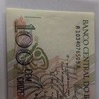 Banco Central do Brasil Brazil 100 Cem Cruzeiros Banknote Serial A1034076509A — photo 5