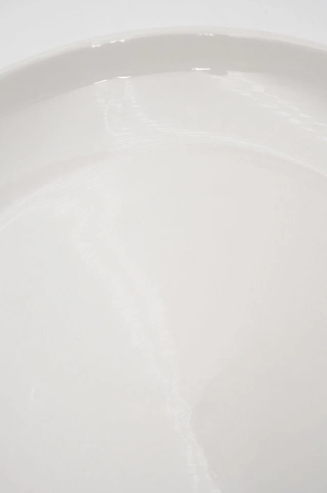 Pier 1 New Essentials Coupe White Porcelain 13.25" Chop Plate / Platter 1-Piece - Image 4 of 4