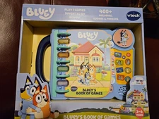 Vtech ~BLUEY'S BOOK OF GAMES w/Bingo~ *INTERACTIVE~Toy w/SOUND ~3-6 yr~NEW/ XMAS
