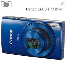 Canon PowerShot IXUS 190 Digital Camera 20.0MP 10x Optical Zoom Blue Auto Focus