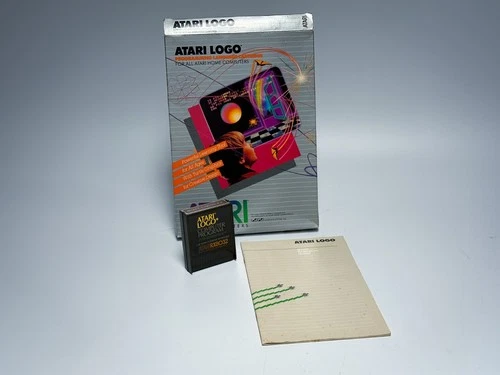 Atari 400/800 Logo cartridge, box, manual (tested working)