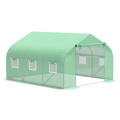 #ad 11.5#x27; x 10#x27; x 6.5#x27; Portable Walk In Tunnel Greenhouse Green $94.43