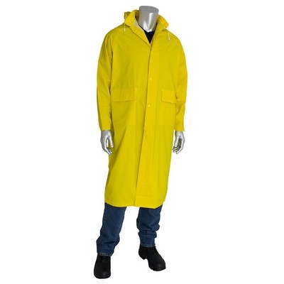 Falcon 2 Piece Premium 48'' Waterproof Rain Coat, Chemical & Water Resistant 3XL