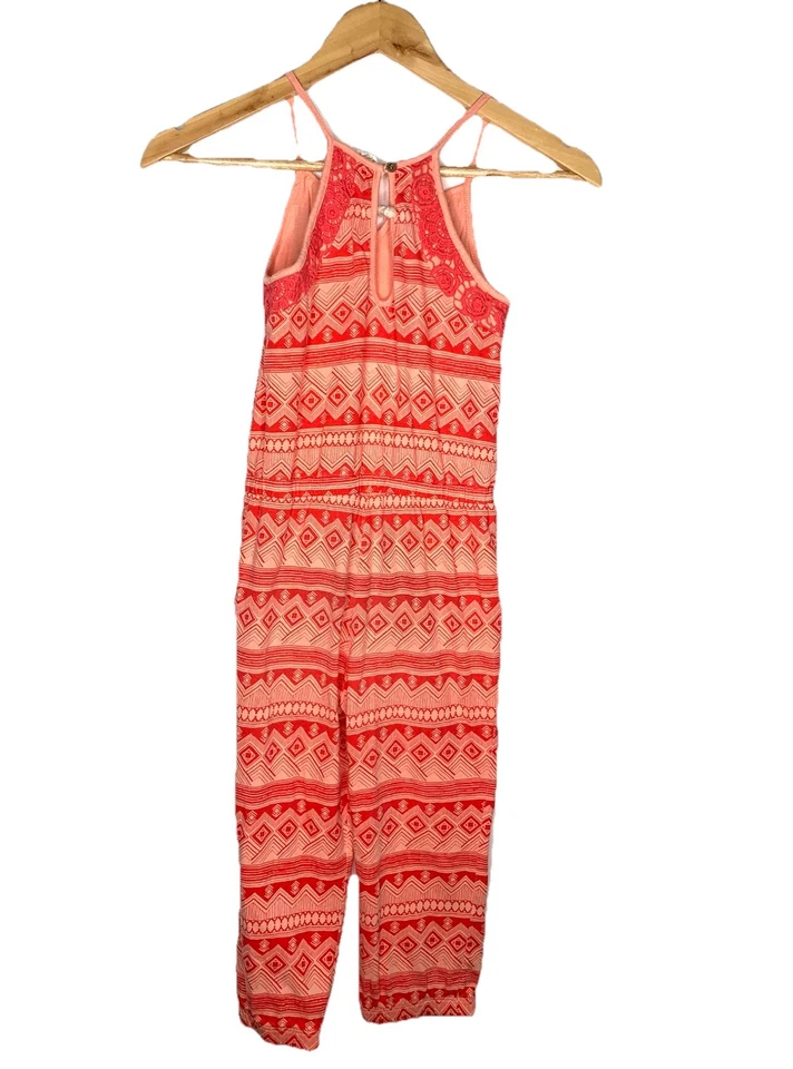 Mameluco Roxy Niña con Bolsillos Rayas Naranja Una Pieza | Niña Talla 7 Foto 2 de 4